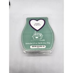 Scentsy Ginger & Spruce Wax Bar 2.6 oz Holiday Wax Melt New